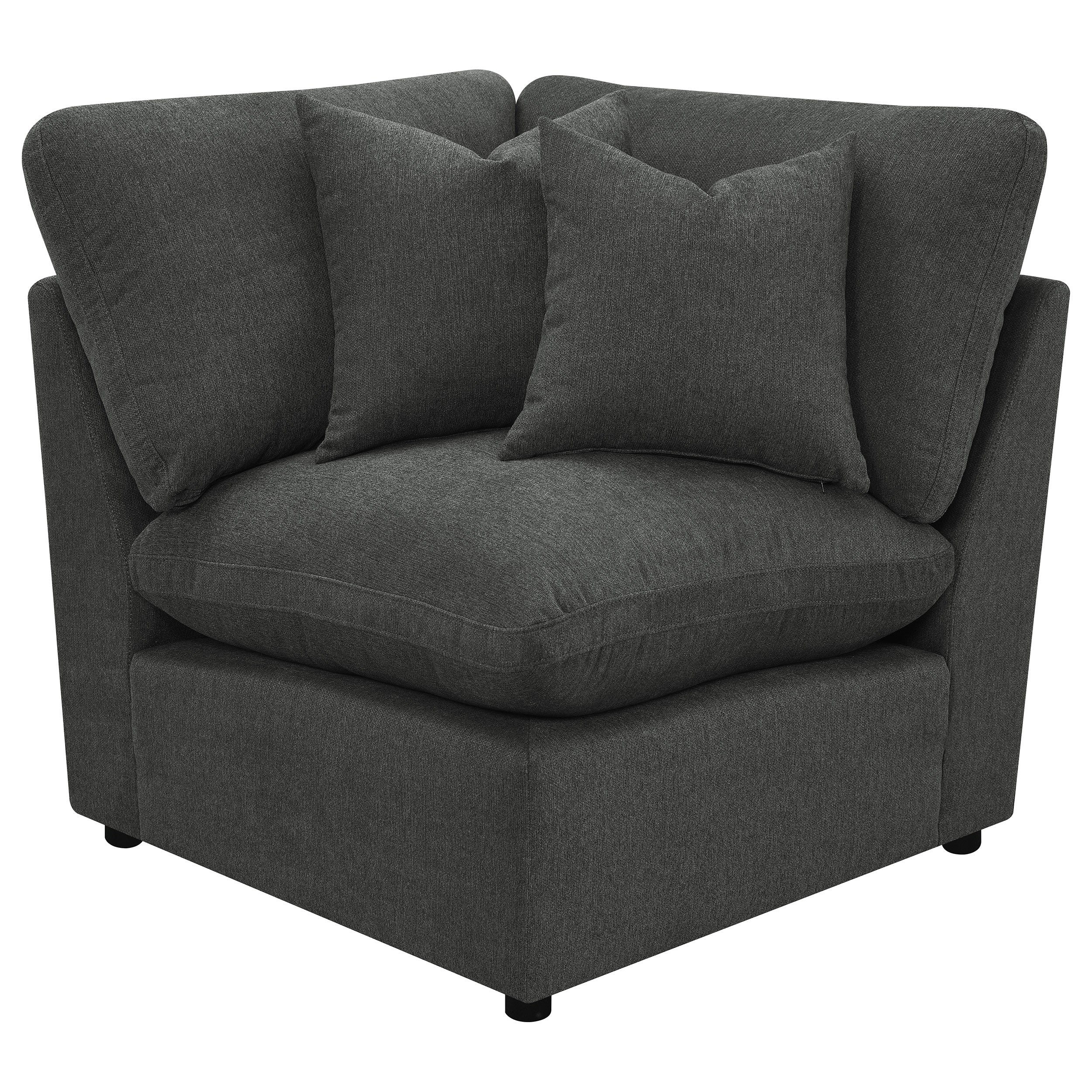 Best Furniture Outlet - Coaster - Collins Modular Corner Chair Dark Grey - 609530CRN