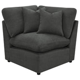 Best Furniture Outlet - Coaster - Collins Modular Corner Chair Dark Grey - 609530CRN
