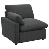 Best Furniture Outlet - Coaster - Collins Modular LAF Power Recliner Dark Grey - 609530LRP