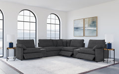 Collins 7-piece Modular Power Reclining Sectional Dark Grey