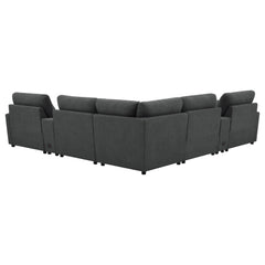 Collins 7-piece Modular Power Reclining Sectional Dark Grey