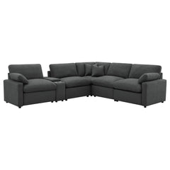 Best Furniture Outlet - Coaster - Collins 6-piece Modular Power Reclining Sectional Dark Grey - 609530P-SET