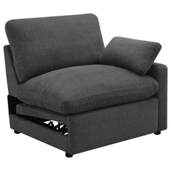 Best Furniture Outlet - Coaster - Collins Modular RAF Power Recliner Dark Grey - 609530RRP