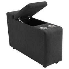 Collins 5-piece Power Reclining Home Theater Seating Dark Grey