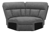 Best Furniture Outlet - Coaster - Bahrain Upholstered Wedge Charcoal - 609540WDG