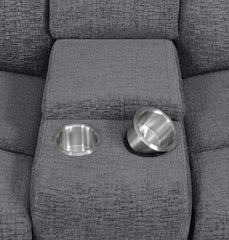 Bahrain Upholstered Power Sofa Charcoal