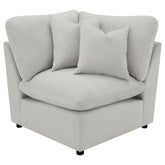 Best Furniture Outlet - Coaster - Collins Modular Corner Chair Grey - 609560CRN