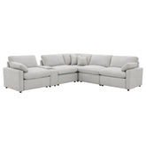 Best Furniture Outlet - Coaster - Collins 6-piece Modular Power Reclining Sectional Grey - 609560P-SET