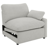 Best Furniture Outlet - Coaster - Collins Modular RAF Power Recliner Grey - 609560RRP