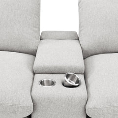 Collins 5-Piece Power Reclining Home Theater Seating Grey