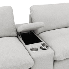 Collins 5-Piece Power Reclining Home Theater Seating Grey