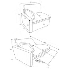 Collins Modular Power Sofa Grey