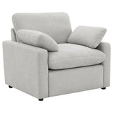 Best Furniture Outlet - Coaster - Collins Upholstered Power Recliner Chair Grey - 609563P