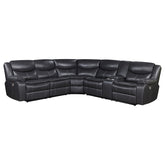 Best Furniture Outlet - Coaster - Sycamore Upholstered Power Reclining Sectional Sofa Grey - 610200P
