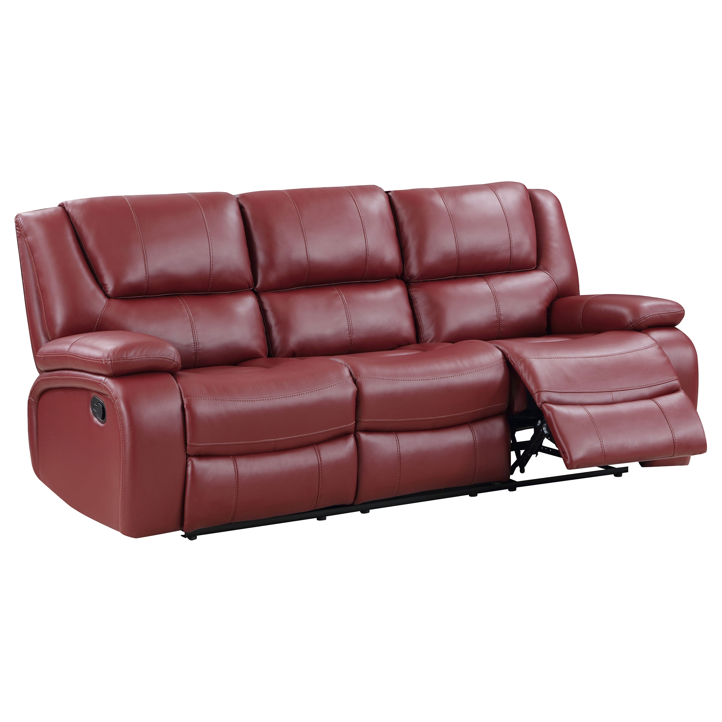 Best Furniture Outlet - Coaster - Camila Upholstered Motion Reclining Sofa Red - 610241