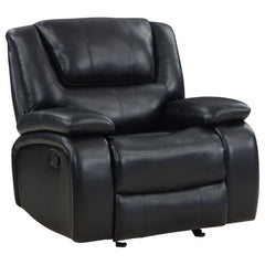 Camila 3-piece Upholstered Reclining Sofa Set Black