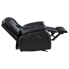 Camila 3-piece Upholstered Reclining Sofa Set Black
