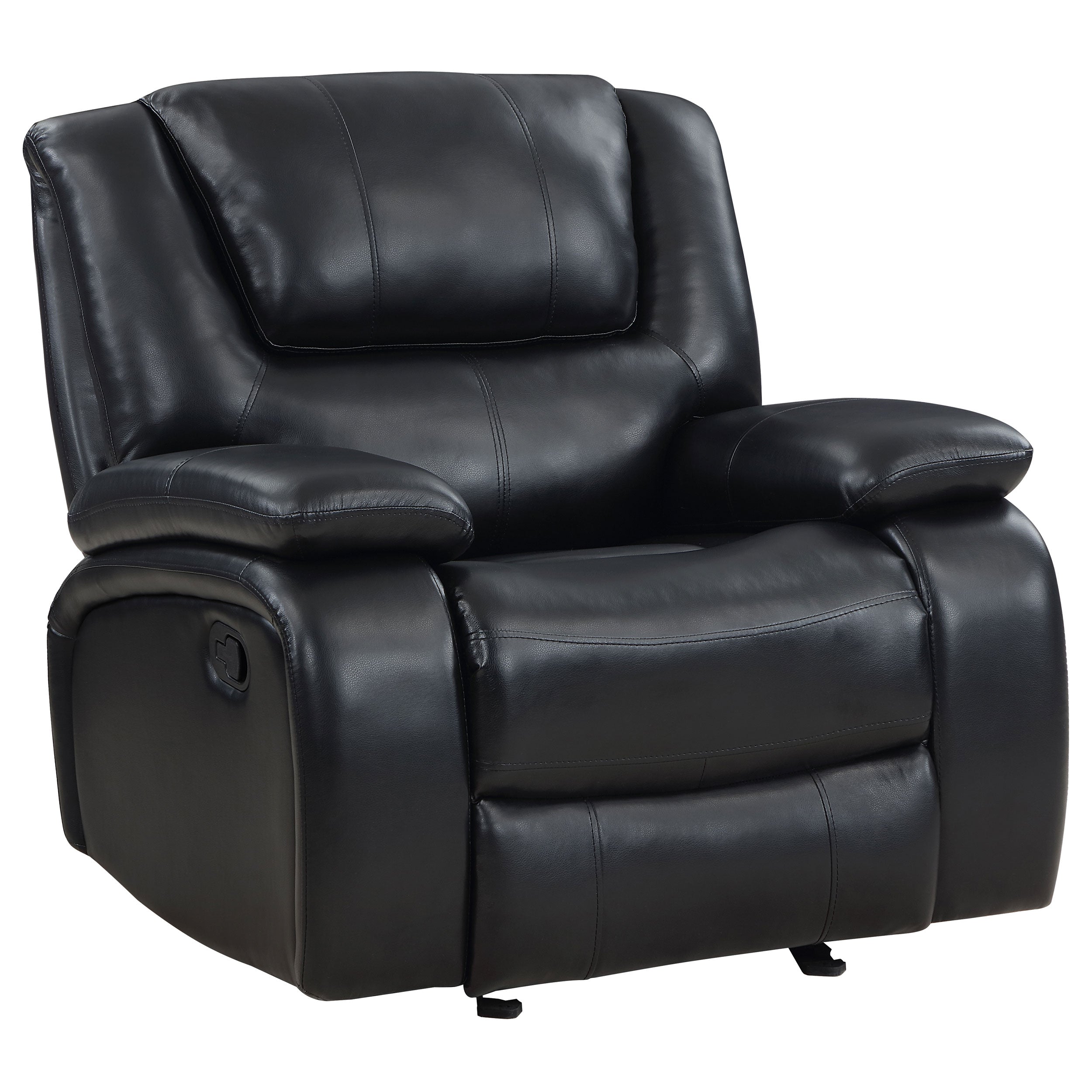 Best Furniture Outlet - Coaster - Camila Upholstered Glider Recliner Chair Black - 610246
