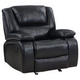 Best Furniture Outlet - Coaster - Camila Upholstered Glider Recliner Chair Black - 610246