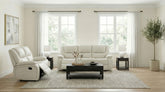 Best Furniture Outlet - Coaster - Camila 2-piece Upholstered Reclining Sofa Set White - 610247-S2