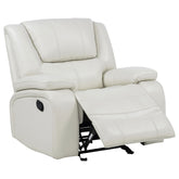 Best Furniture Outlet - Coaster - Camila Upholstered Glider Recliner Chair White - 610249