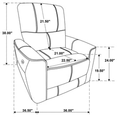 Greenfield 3-piece Power Reclining Sofa Set Dove Grey
