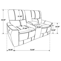 Greenfield 2-piece Power Reclining Sofa Set Saddle Brown