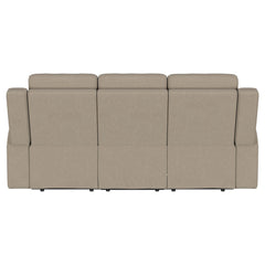 Brentwood Upholstered Motion Reclining Sofa Taupe