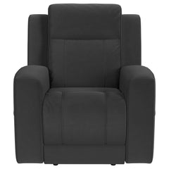 Brentwood 3-piece Upholstered Reclining Sofa Set Charcoal