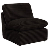 Best Furniture Outlet - Coaster - Collins Modular Armless Chair Chocolate Brown - 610350AC