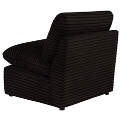 Collins Modular Armless Chair Chocolate Brown