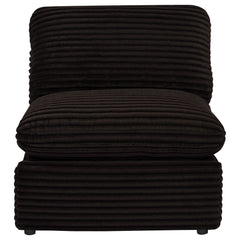 Collins Modular Power Armless Recliner Chocolate Brown