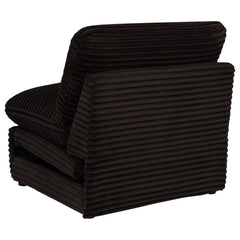 Collins Modular Power Armless Recliner Chocolate Brown
