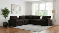 Collins Modular Corner Chair Chocolate Brown