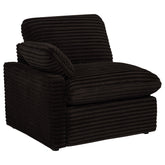 Best Furniture Outlet - Coaster - Collins Modular LAF Power Recliner Chocolate Brown - 610350LRP