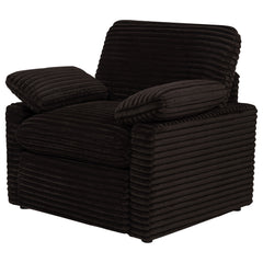 Collins Upholstered Power Recliner Chair Chocolate Brown