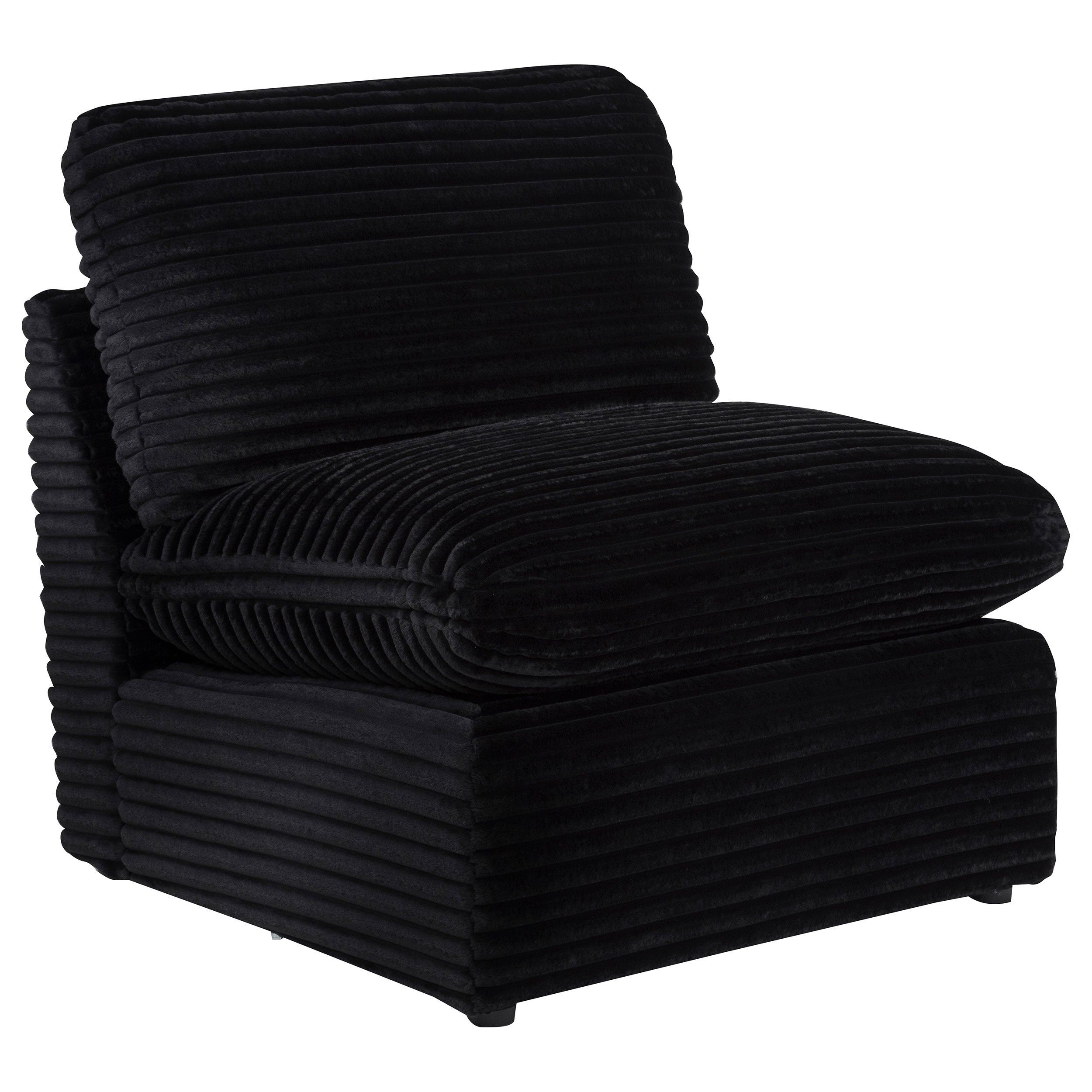 Best Furniture Outlet - Coaster - Collins Modular Armless Chair Black - 610360AC