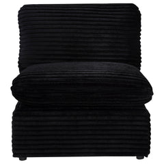 Collins Modular Armless Chair Black