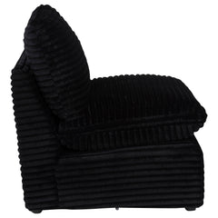 Collins Modular Armless Chair Black