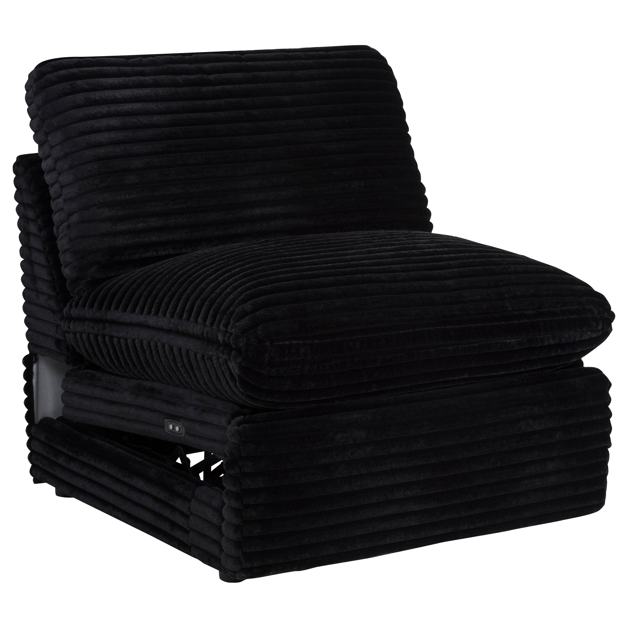 Best Furniture Outlet - Coaster - Collins Modular Power Armless Recliner Black - 610360ARP
