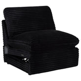 Best Furniture Outlet - Coaster - Collins Modular Power Armless Recliner Black - 610360ARP