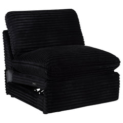 Best Furniture Outlet - Coaster - Collins Modular Power Armless Recliner Black - 610360ARP