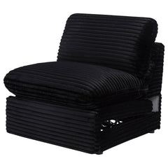 Collins Modular Power Armless Recliner Black
