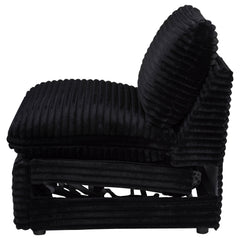 Collins Modular Power Armless Recliner Black