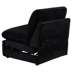 Collins Modular Power Armless Recliner Black