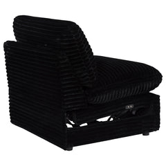 Collins Modular Power Armless Recliner Black