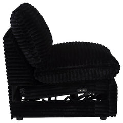 Collins Modular Power Armless Recliner Black