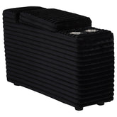 Best Furniture Outlet - Coaster - Collins Upholstered Modular Storage Console Black - 610360CON