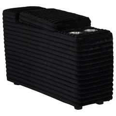 Best Furniture Outlet - Coaster - Collins Upholstered Modular Storage Console Black - 610360CON