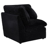 Best Furniture Outlet - Coaster - Collins Modular Corner Chair Black - 610360CRN